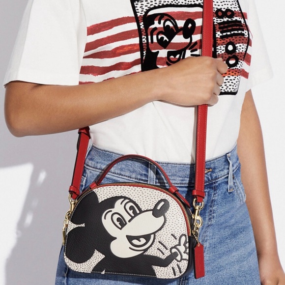 Coach Handbags - Coach Disney Mickey Mouse X Keith
Haring Serena Satchel New without Tags